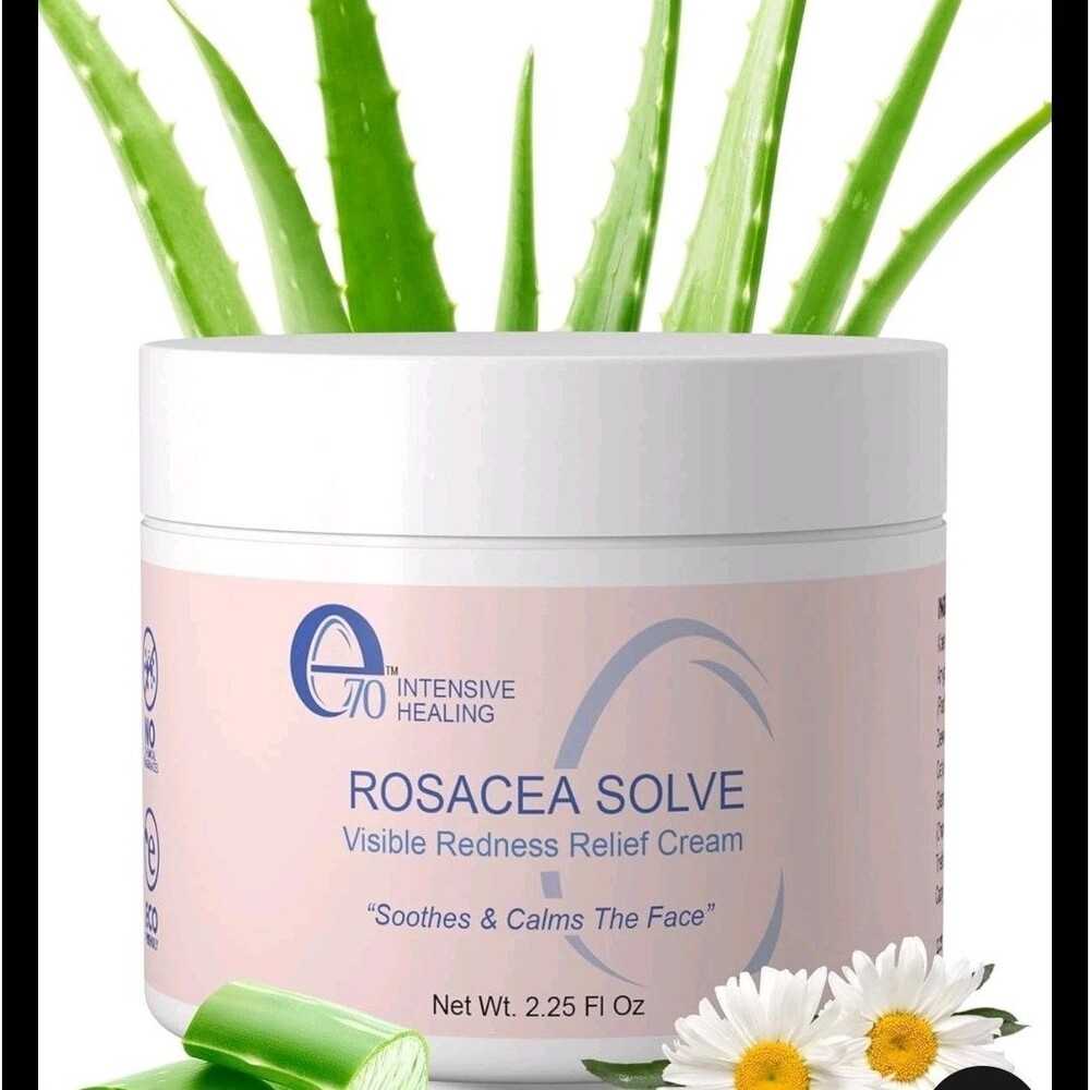 Rosacea Solve Face Moisturizer - Redness Corrector for Face Rosacea Cream wit...